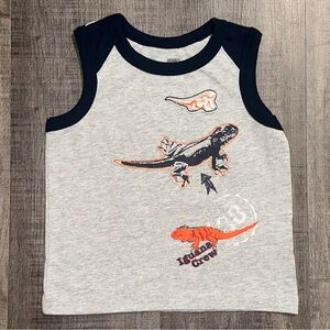 💞 New Baby & Toddler Boys Size 18 Months Grey Iguana Crew Muscle Tank Top